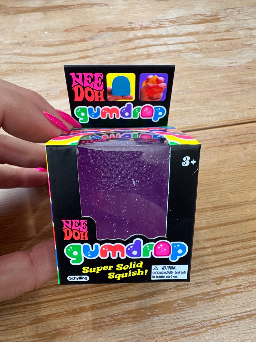 NeeDoh Gumdrop Super Solid Squish - Purple